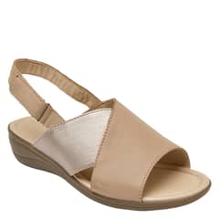 BRUNO ROSSI - Sandalia Casual Mujer Beige