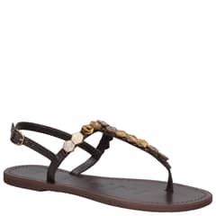 POLLINI - Sandalia Casual Mujer Marrón