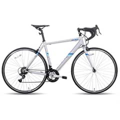 HILAND - Bicicleta Ruta Aro 28 Gris + Funda gratis