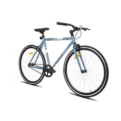 HILAND - Bicicleta Fixie Aro 28 celeste + funda gratis