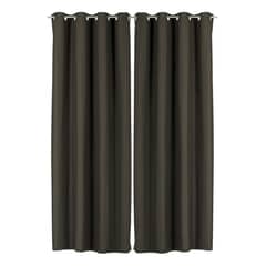 CLEMS CORTINAS - Pack 2 Cortina Tradicional 100% Blackout Cafe Oscuro