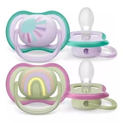 AVENT - Set 2 chupetes ultra air 0-6 m Niña scf085/59