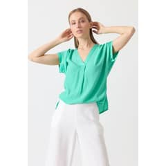 PRIVILEGE - Blusa verde esmeralda 1534 - Verde