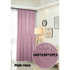 ANGELES DEL HOGAR - Cortina Terciopelo 140 cm x 230 cm Palo Rosa