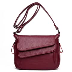 DANWEILE - Señoras Bolsa de hombro de cuero suave Crossbody Mochila-Blanco