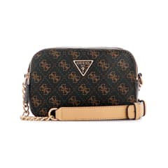 GUESS - Cartera Noelle Camera Crossbody Café