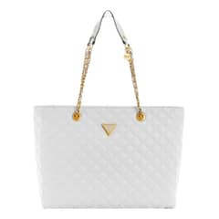 GUESS - Cartera Giully Tote Blanco