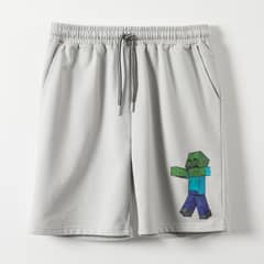 MINECRAFT - Short Niño Creeper Gris
