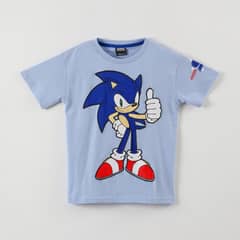 SONIC - Polera Manga Corta Niño Celeste