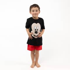 DISNEY - Pijama Corto Niño Mickey Negro