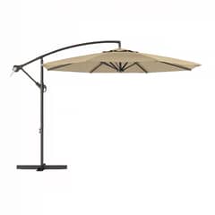 VINCENZI - Quitasol Lateral 3x3mt Sombrilla Terraza Sol Lluvia Beige