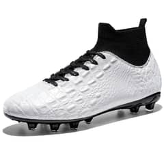 BLWOENS - Zapatilla de fútbol AG para hombres mujers Zapatos - Blanco