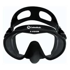 CABOSUB - Máscara Buceo y Snorkeling X-Vision Claridad Total - Negro
