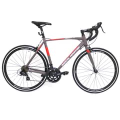 RADICAL MOUNTAIN - Bicicleta 700C Ruta Leggera 1 Gris/Rojo SM