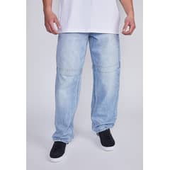 SIOUX - Jeans Hombre Celeste Regular Fit Corte Rodilla