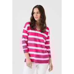 PRIVILEGE - Sweater fucsia manga 34 - Fucsia