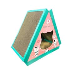 ANGELES DEL HOGAR - Rascador para gatos Triangular con forma de casa