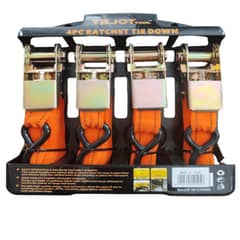 GENERICO - Set Juego Eslingas Cinta Correas De Amarre 4 Piezas