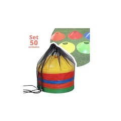 GENERICO - Set 50 Conos Agilidad Juego Entrenamiento Futbol Colores