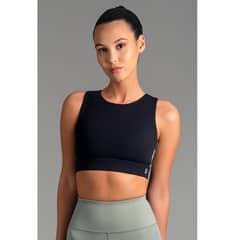 ULTIMATE - BRA SPORT MUJER BLACK OLIVE.-
