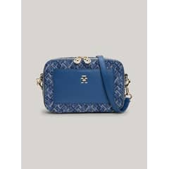 TOMMY HILFIGER - Bandolera Distinct De Jacquard Azul