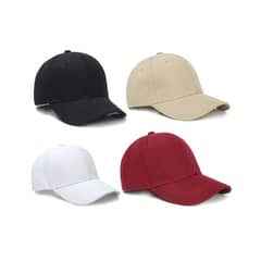 GENERAC - 4 Pack Gorras Béisbol Color Sólido Cómoda Exterior Deportes