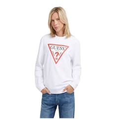 GUESS - Polerón Audley Cn Fleece Blanco