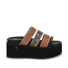 GOTTA - Sandalia Mujer Beige Plataforma 15662