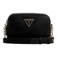 GUESS - Cartera Noelle Camera Crossbody Negro
