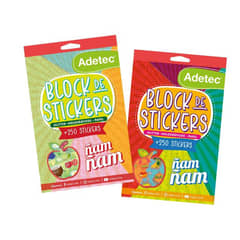 ADETEC - Block de stickers ñam ñam 279 STICKERS