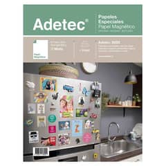 ADETEC - Papel magnetico imprimible carta mate inkjet 5hojas 630grs