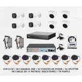 DAHUA - Kit Sistema CCTV 8 Camaras