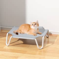 AIZO - Cama Elevada para Perro 55x55x15 cm Gris Perros pequeños S