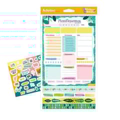 ADETEC - Planificador diario washing tape y stickers 22x15cm