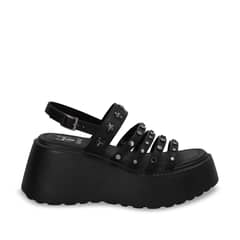 GOTTA - Sandalia Mujer Negra Plataforma 53723