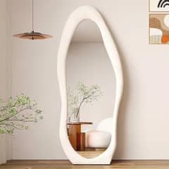 SANTU HOME & DECO - Espejo Decorativo Irregular con Borde Terciopelo