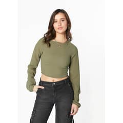 EFESIS - POLERA MOCHI REGULAR AMARRA ESPALDA - Verde