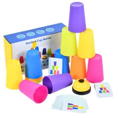 GENERICO - Juego De Vasos Apilables Stackked Cup Estimulación Cognitiva