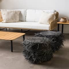AMOBLE - Pouf Dion Negro Amoblé