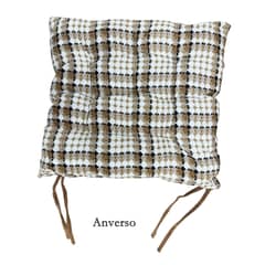 GENERICO - Cojin De Silla De Estilo Informal 40x40cm Marrón claro