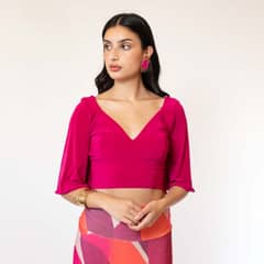 NATALIA SEGUEL - Crop Top Magdalena Fucsia