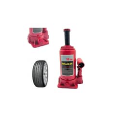 GENERICO - Gata Hidraulica 10 Toneladas Tipo Botella rojo