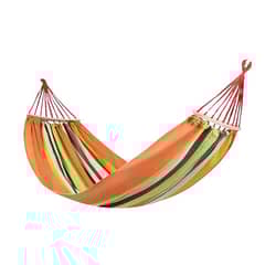 CRUSEC - Hamaca Individual 260 X 80 Cm Resistente Comoda - Naranja