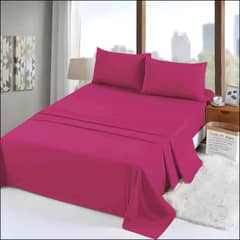 ANGELES DEL HOGAR - Juego de Sabanas 180 Hilos 2 Plaza Fucsia