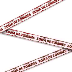 FRANK & MORTIS - Cinta De Advertencia 6mts Zona De Zombies Deco Halloween F&m