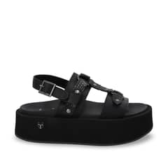 GOTTA - Sandalia Mujer Negra Plataforma 55941