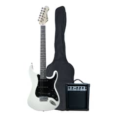 CIPRIANI - PACK GUITARRA ELECTRICA BLANCO POLLUX-1 WH-BK