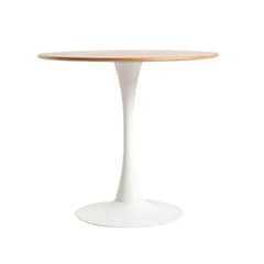 GENERICO - Mesa de comedor Tulip 100 cm - Cubierta de Madera