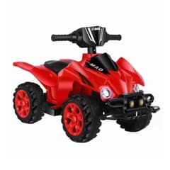 AUCKLAND OUTDOOR - Cuatrimoto Auto Electrico Arena Infantil Luz Sonido Roja