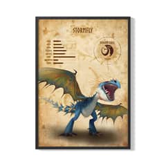 CREANGO - CUADRO POSTER COMO ENTREGAR A TU DRAGON 33X43 DISEÑO 1